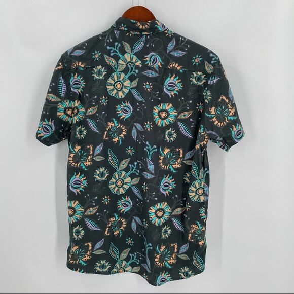 Sun Diego short sleeve button down shirt men’s size large floral pattern - Picture 8 of 10
